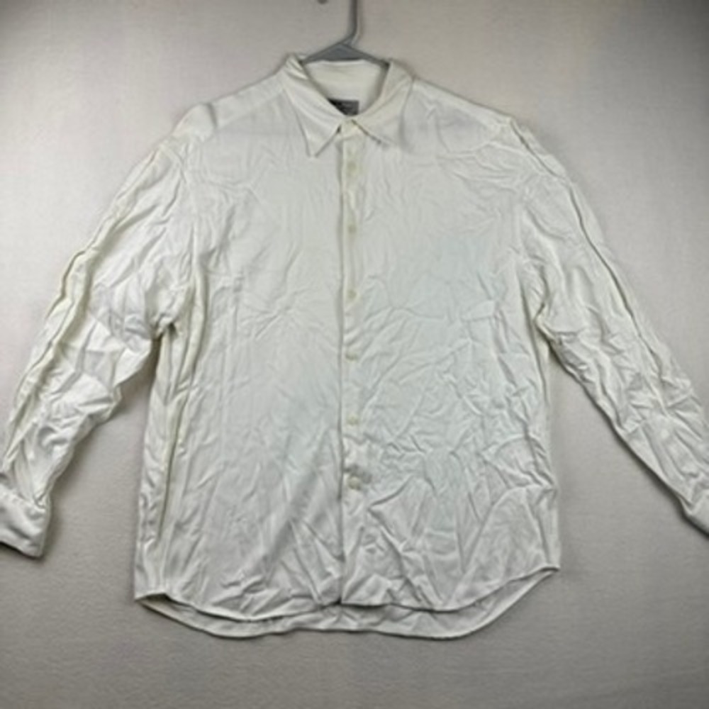 Mondo di Marco Button Up Shirt Mens XL White Vintage Long Sleeve Casual Top